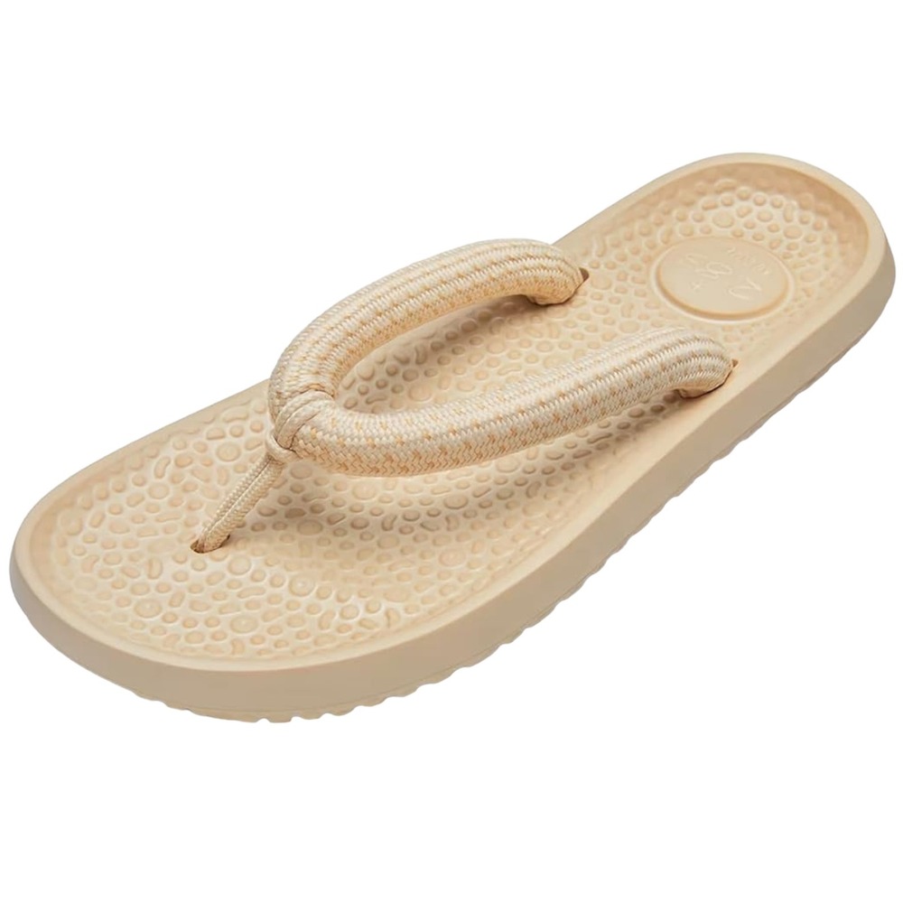 Allbirds Sugar Zeffer Lux Beige Slip On Flip Flops Sandals Men's 9 / Women's 11